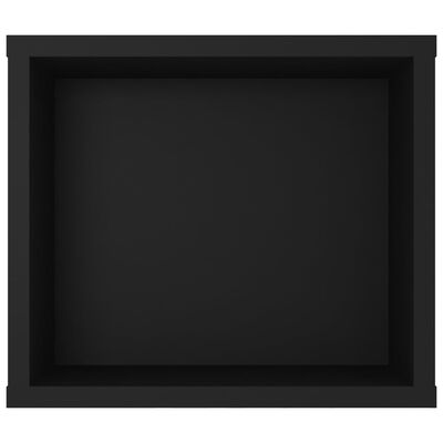 vidaXL Väggmonterad tv-bänk svart 100x30x26,5 cm konstruerat trä