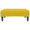 vidaXL B&auml;ddsoffa 2-sits med fotpall gul sammet