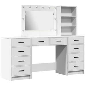 vidaXL Smyckebord 3 st Vit 78,5 x 41 x 135 cm Konstruerat tr&auml;