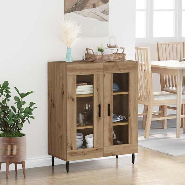 vidaXL Sideboard Artisan Ek 69,5 x 34 x 90 cm Konstruerat tr&auml;
