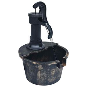 vidaXL Tr&auml;dg&aring;rdsfont&auml;n tunna med pump