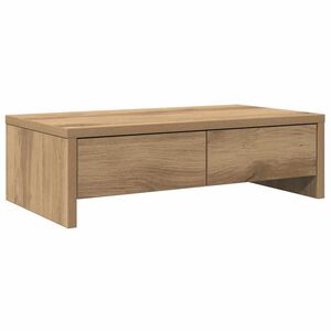 vidaXL Sk&auml;rmst&auml;ll med l&aring;dor ek 50x27x15 cm konstruerat tr&auml;