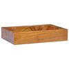 vidaXL Handfat massiv teak 50x35x10 cm