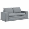 vidaXL Soffa Ljusgr&aring; 182 x 80 x 82 cm tyg