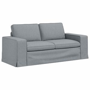 vidaXL Soffa Ljusgr&aring; 182 x 80 x 82 cm tyg