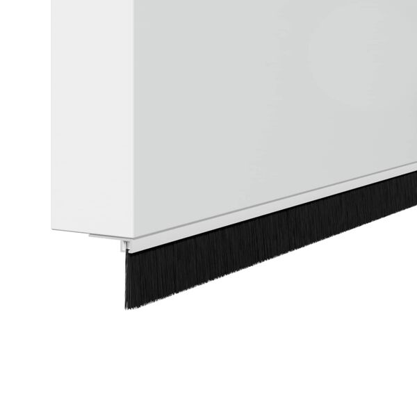 vidaXL Skruvmonterade d&ouml;rrborstt&auml;tningslister 12 pcs Vit 100 cm