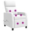 vidaXL Massagef&aring;t&ouml;lj Vit Konstl&auml;der