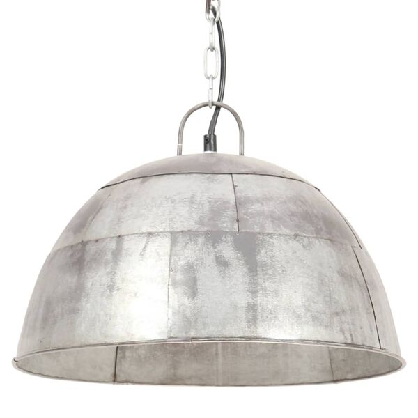 vidaXL H&auml;nglampa industriell vintage 25 W silver rund 41 cm E27