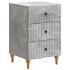 vidaXL Nattduksbord Betonggr&aring; 43x 41 x 66,5 cm Konstruerat tr&auml;
