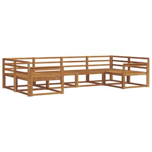 vidaXL Utomhussoffset 6 pcs Naturf&auml;rg Massivt Akaciatr&auml;