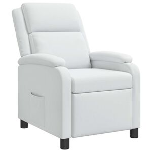 vidaXL Recliner Vit Tyg