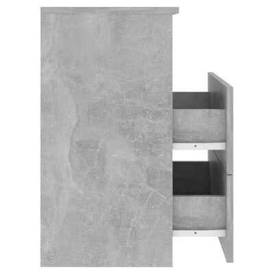 vidaXL Sängbord betonggrå 50x32x60 cm