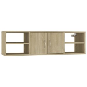 vidaXL V&auml;gghylla sonoma-ek 102x30x29 cm konstruerat tr&auml;