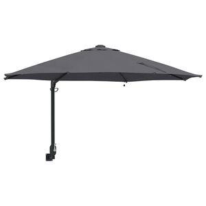 vidaXL Tr&auml;dg&aring;rdsparasol Antracit 248 x 248 x 148 cm Polyester och St&aring;l