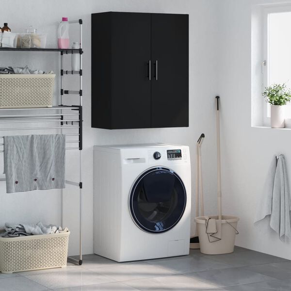 vidaXL V&auml;ggsk&aring;p svart 69,5x34x90 cm