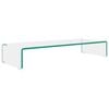 vidaXL TV-bord klarglas 80x30x13 cm