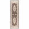 vidaXL Runner-matta FLORNES V&auml;vd Taupe-m&ouml;nster 67 x 150 cm PP 7 mm