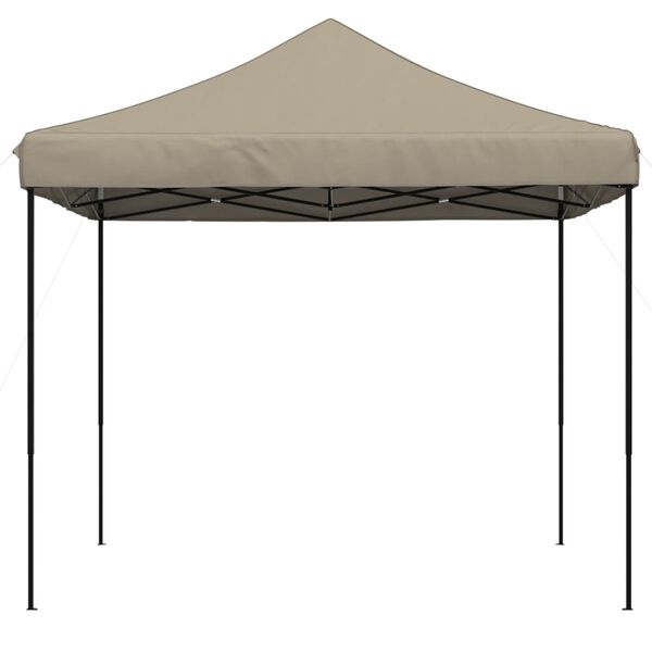 vidaXL Pop-Up hopfällbart partytält 292x292x315 cm taupe