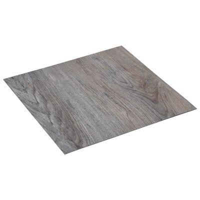 vidaXL Självhäftande golvplankor 5,11 m² PVC ljusbrun