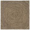 vidaXL Omr&aring;desmattor Naturlig och svart 120 x 120 cm Jute