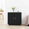 vidaXL Sideboard Svart Ek 80 x 40 x 75 cm Konstruerat tr&auml;