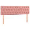 vidaXL S&auml;nggavlar rosa 160x7x78/88 cm sammet