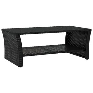 vidaXL Soffbord svart 100x50x40 cm konstrotting