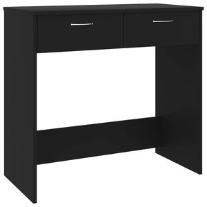 vidaXL Skrivbord svart 80x40x75 cm konstruerat tr&auml;