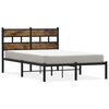 vidaXL S&auml;ngram utan madrass metall r&ouml;kf&auml;rgad ek 120x190 cm