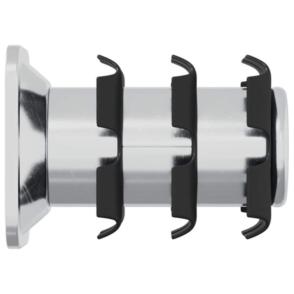 vidaXL G&auml;ngad r&ouml;rinf&auml;stning 2 pcs Svart och Silver Galvaniserat St&aring;l