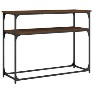vidaXL Avlastningsbord brun ek 100x35,5x75 cm konstruerat tr&auml;