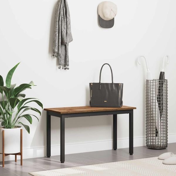 vidaXL b&auml;nk Gammalt tr&auml; 80 x 35 x 45 cm Konstruerat tr&auml;