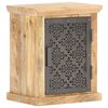 vidaXL S&auml;ngbord med d&ouml;rr 40x30x50 cm massivt mangotr&auml;
