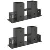 Vedstaplingshj&auml;lp 2 pcs Antracit 34 x 10 x 15 cm St&aring;l