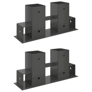 Vedstaplingshj&auml;lp 2 pcs Antracit 34 x 10 x 15 cm St&aring;l