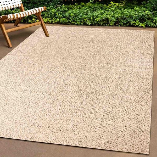 vidaXL Matta ZIZUR beige 200x290 cm jutelook inomhus och utomhus