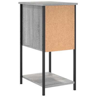 vidaXL Sängbord grå sonoma 32x42x70 cm konstruerat trä