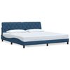 vidaXL Bed Frame without Mattress Blue 200x200 cm Fabric