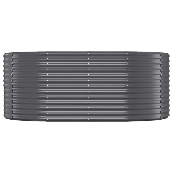 vidaXL Odlingsl&aring;da galvaniserat st&aring;l 175x100x68 cm antracit