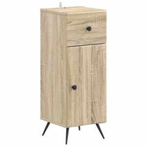 vidaXL Badrumsskrubb BREDA Sonoma-ek 30 x 31 x 80 cm Konstruerat tr&auml;