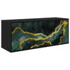 vidaXL V&auml;ggmonterad TV-sk&aring;p WIJHE 102 x 33 x 40 cm Svart ek