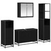 vidaXL Badrumsm&ouml;belset 4 st Svart Ek 90 x 33 x 60 cm Konstruerat tr&auml;
