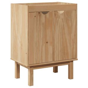 vidaXL Badrumssk&aring;p OTTA 59x40x80 cm massiv furu