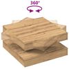 vidaXL Soffbord 360 grader vridbart artisan ek 70x70x34,5 cm