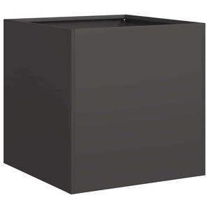 vidaXL Odlingsl&aring;da svart 40x40x40 cm kallvalsat st&aring;l