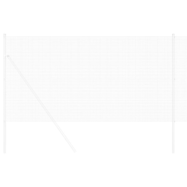 vidaXL Svetsat tr&aring;dst&auml;ngsel Silver 0.4 x 10 m