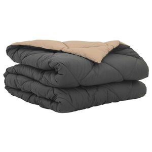 vidaXL Sommar Duvet 200 x 135 cm Sommar 200 gsm Antracit och Taupe