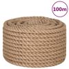 vidaXL Rep 100% Jute 20 mm 100 m
