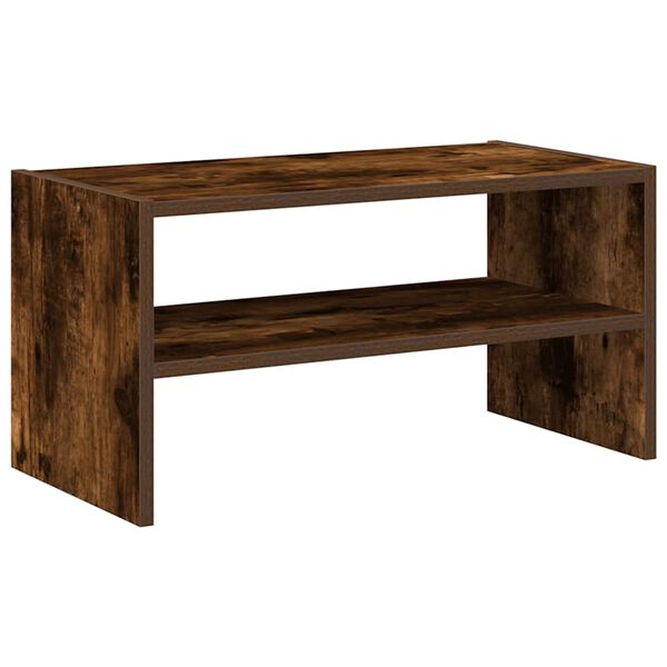 vidaXL Skohylla stapelbar r&ouml;kf&auml;rgad ek 60x30x30,5 cm