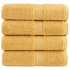 vidaXL Premium g&auml;sthanddukar SOLUND 4 st guld 30x50cm 600gsm